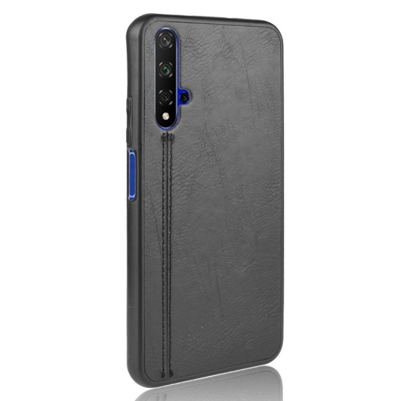 Coque Honor 20 / Huawei Nova 5t Style Cuir Coutures