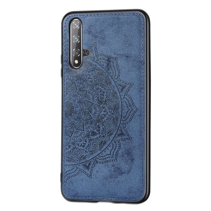 Coque Honor 20 / Huawei Nova 5t Texture Tissu Et Mandala