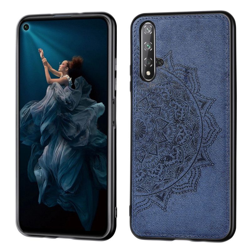 Coque Honor 20 / Huawei Nova 5t Texture Tissu Et Mandala