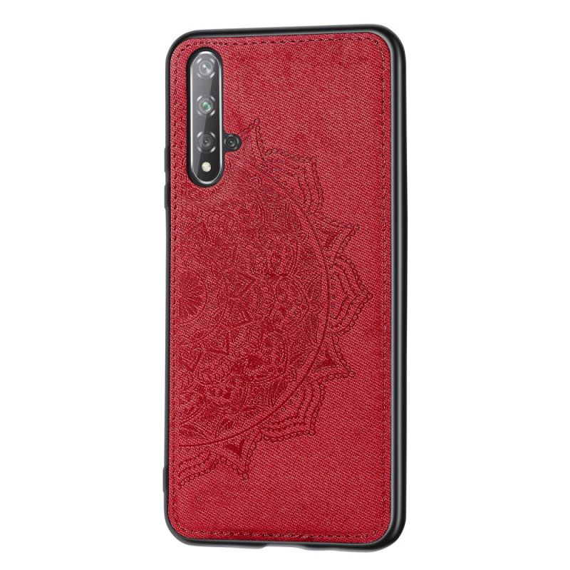 Coque Honor 20 / Huawei Nova 5t Texture Tissu Et Mandala