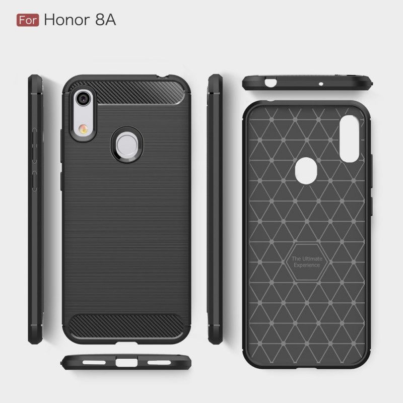 Coque Honor 8a / Huawei Y6 2019 Fibre Carbone Brossée