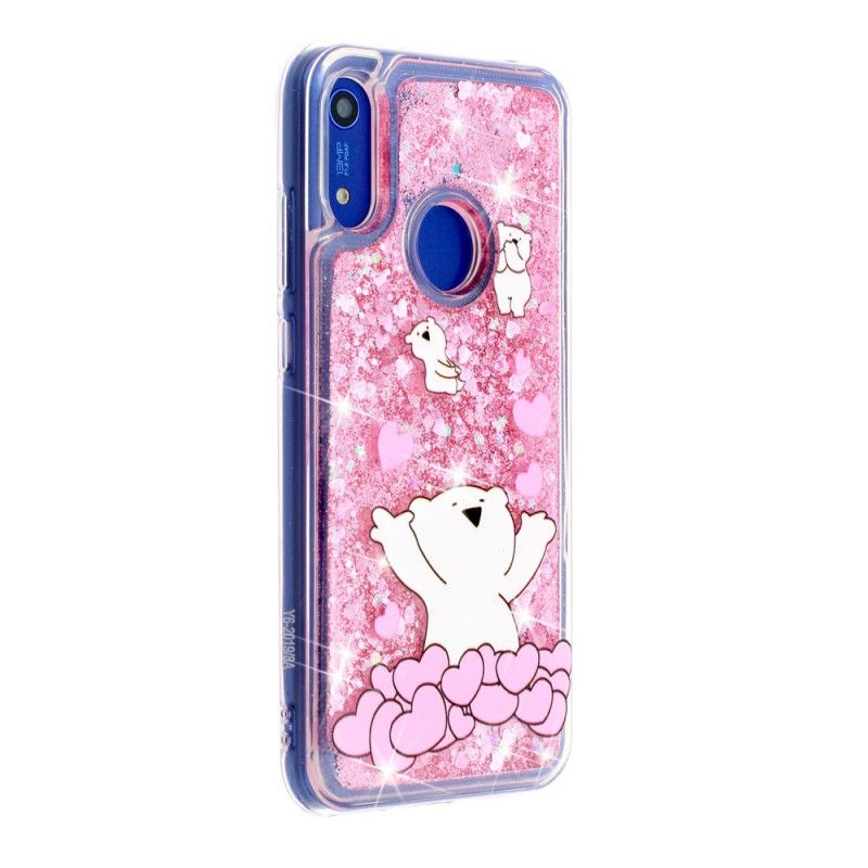 Coque Honor 8a / Huawei Y6 2019 Oursons Paillettes