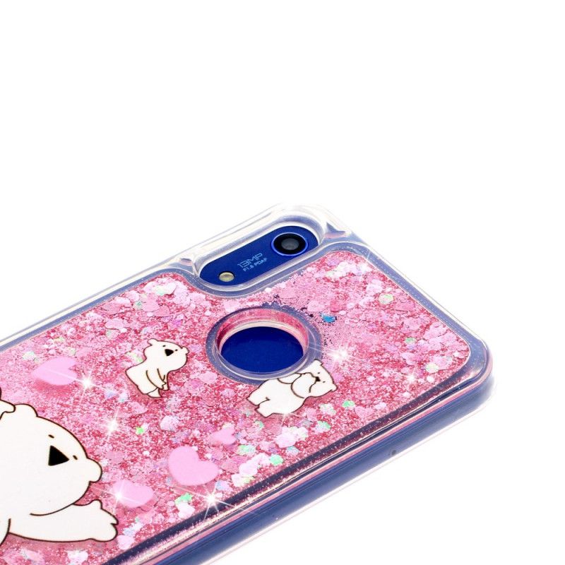 Coque Honor 8a / Huawei Y6 2019 Oursons Paillettes