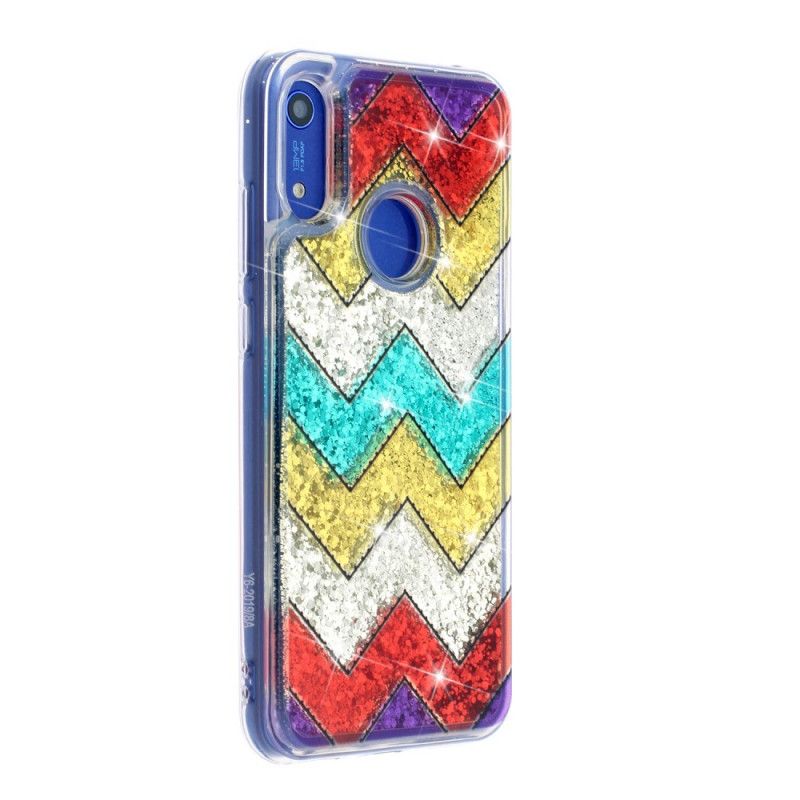 Coque Honor 8a / Huawei Y6 2019 Zig Zag Paillettes