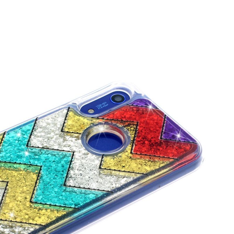Coque Honor 8a / Huawei Y6 2019 Zig Zag Paillettes