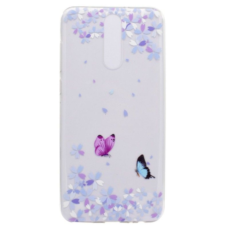 Coque Huawei Mate 10 Lite Transparente Papillons Et Fleurs