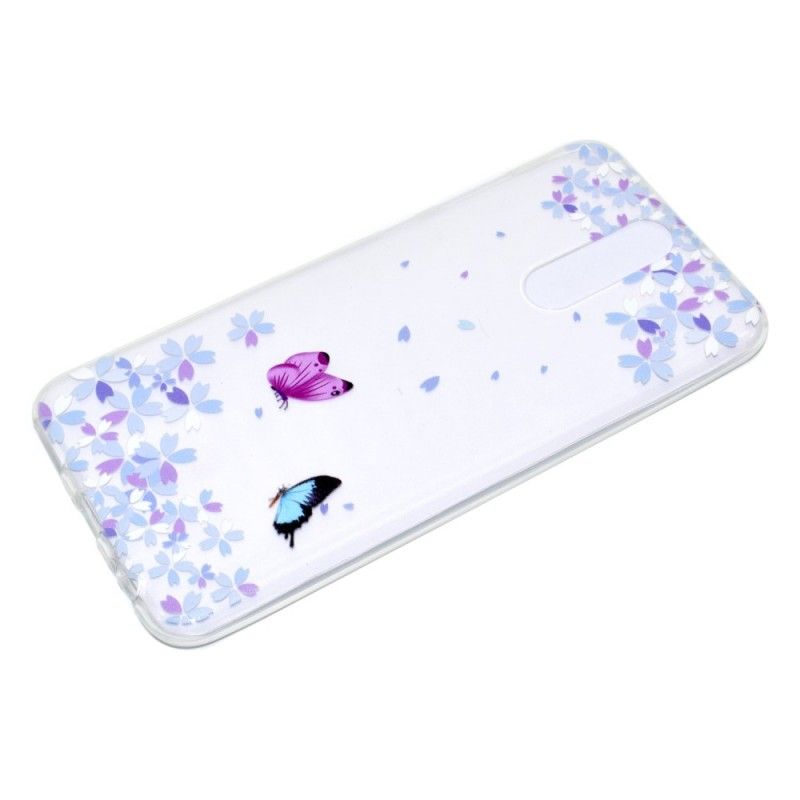 Coque Huawei Mate 10 Lite Transparente Papillons Et Fleurs