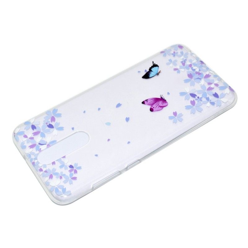 Coque Huawei Mate 10 Lite Transparente Papillons Et Fleurs