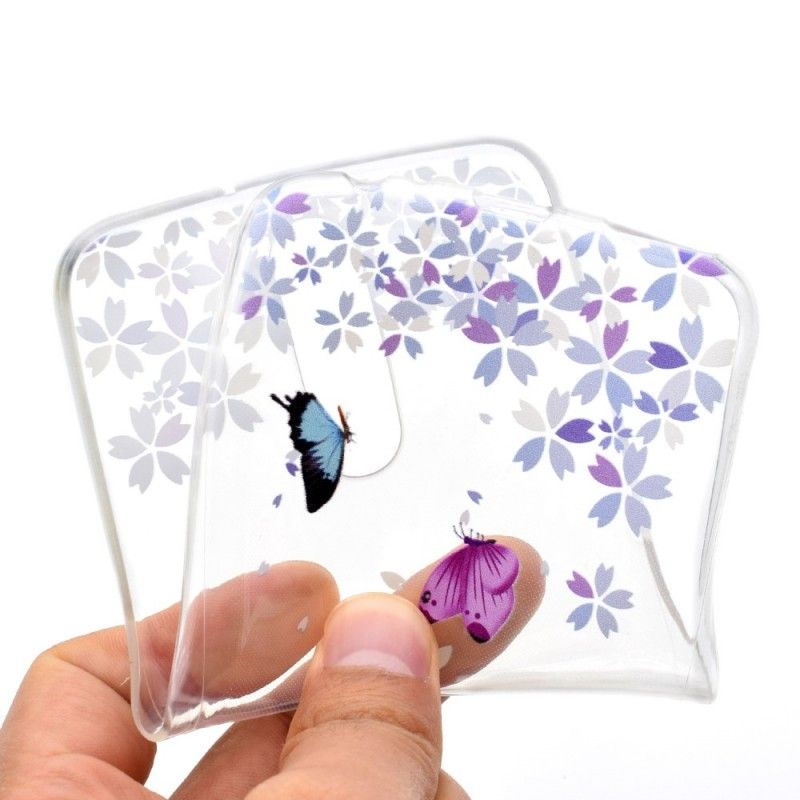 Coque Huawei Mate 10 Lite Transparente Papillons Et Fleurs