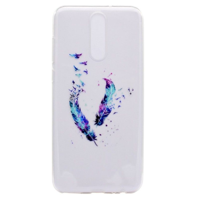 Coque Huawei Mate 10 Lite Transparente Plumes