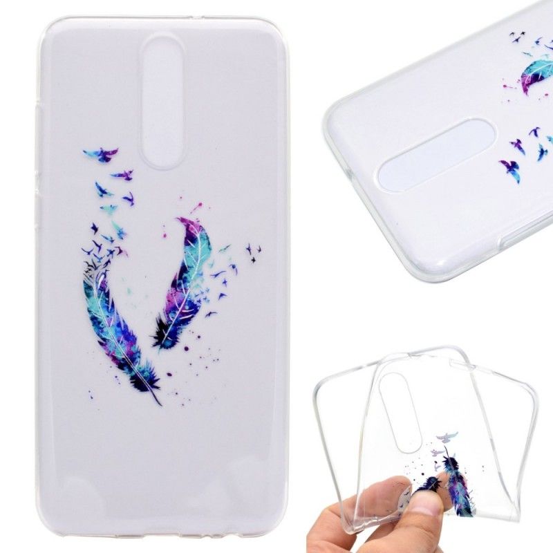 Coque Huawei Mate 10 Lite Transparente Plumes