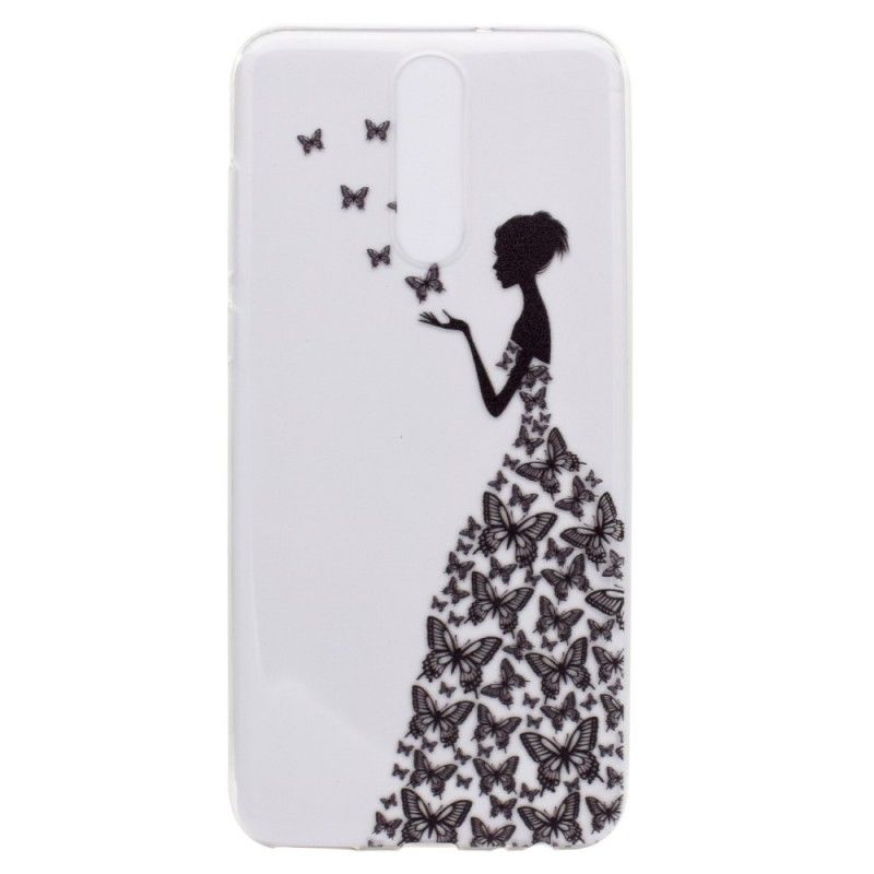 Coque Huawei Mate 10 Lite Transparente Robe Papillons