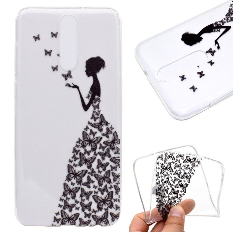 Coque Huawei Mate 10 Lite Transparente Robe Papillons