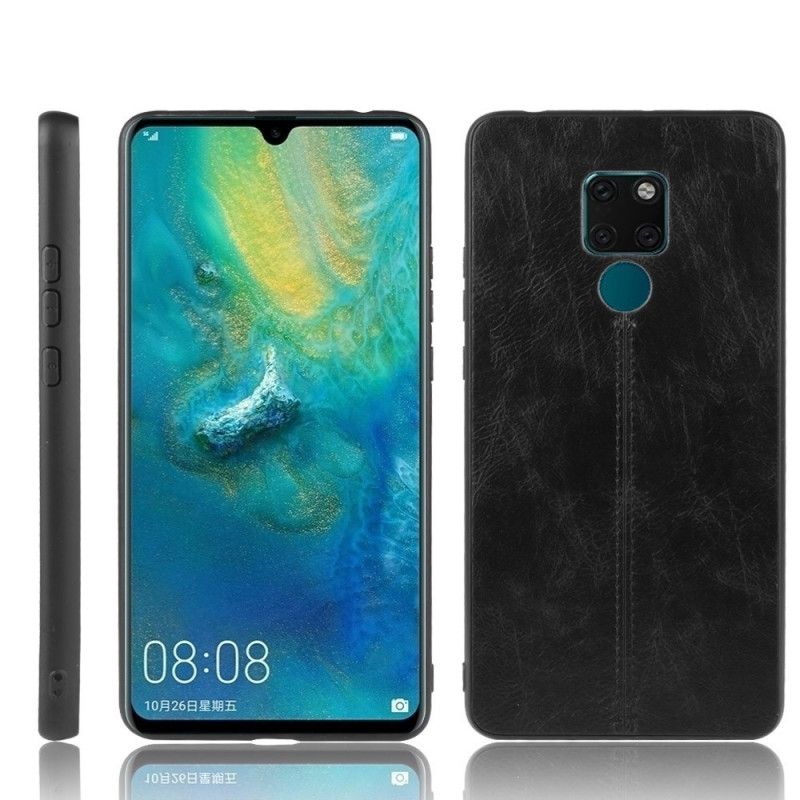 Coque Huawei Mate 20 Effet Cuir Couture