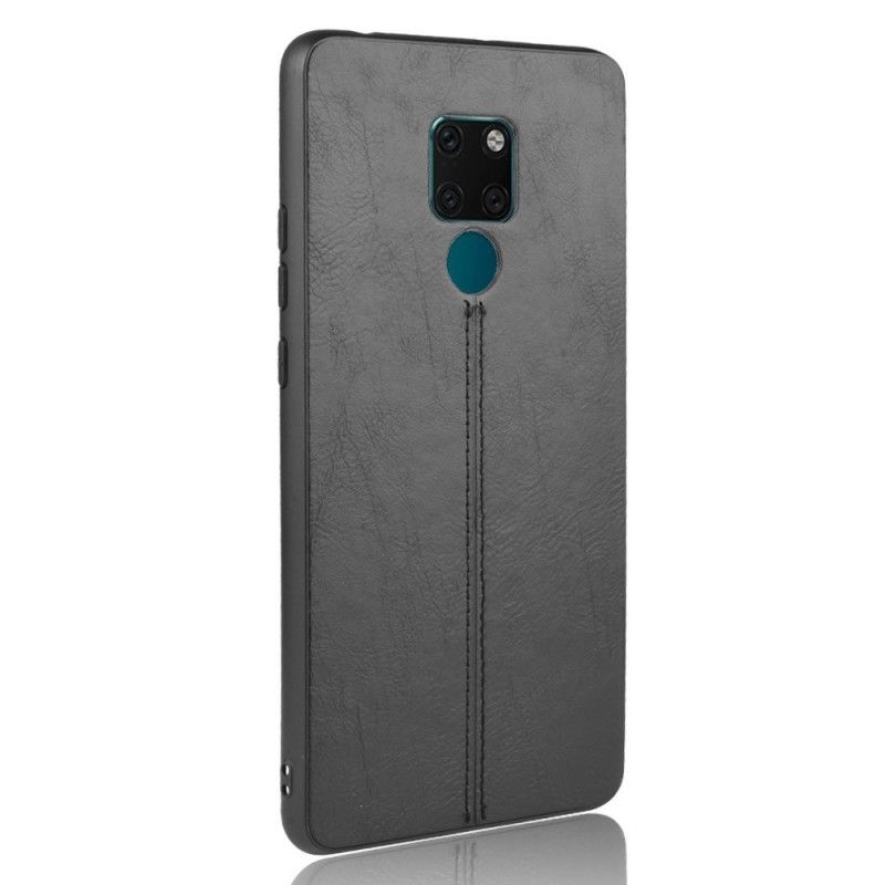 Coque Huawei Mate 20 Effet Cuir Couture