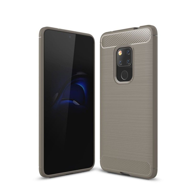 Coque Huawei Mate 20 Fibre Carbone Brossée