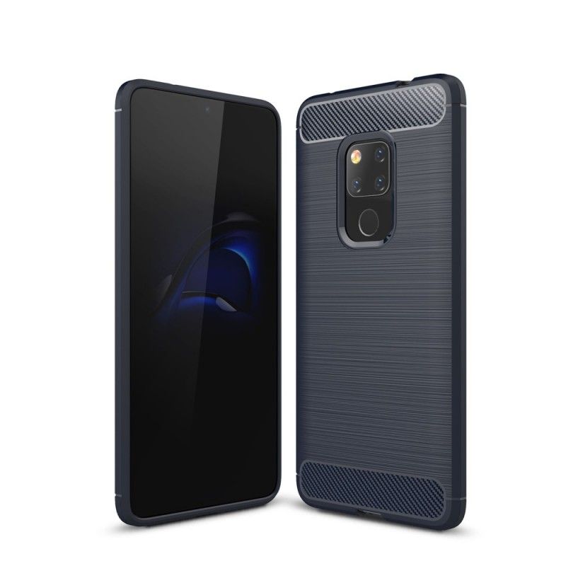 Coque Huawei Mate 20 Fibre Carbone Brossée