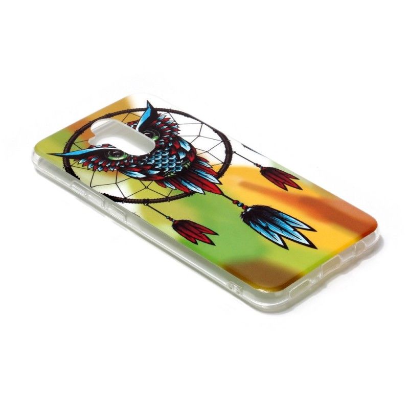 Coque Huawei Mate 20 Lite Attrape Rêves Hibou Fluorescente