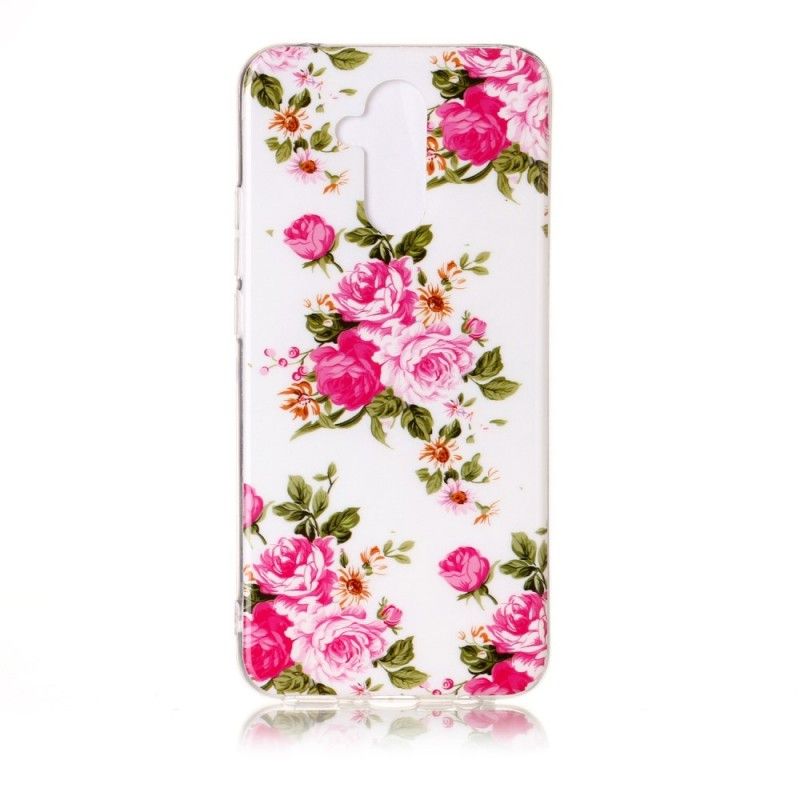 Coque Huawei Mate 20 Lite Fleurs Liberty Fluorescente