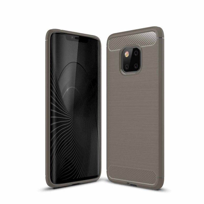 Coque Huawei Mate 20 Pro Fibre Carbone Brossée