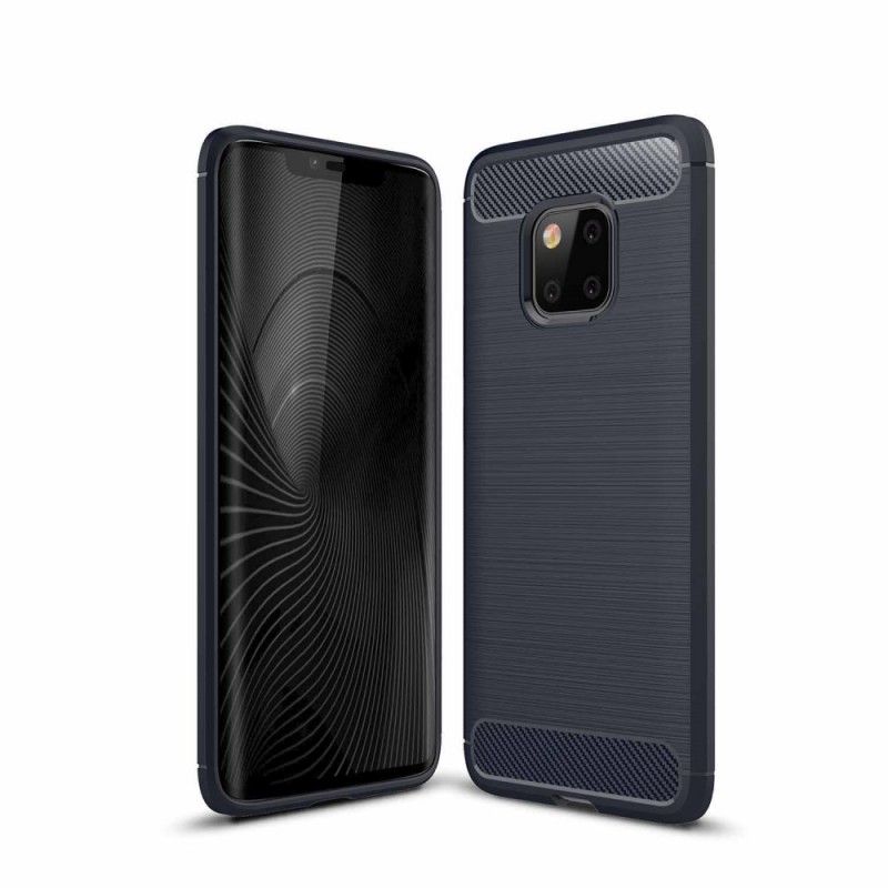 Coque Huawei Mate 20 Pro Fibre Carbone Brossée