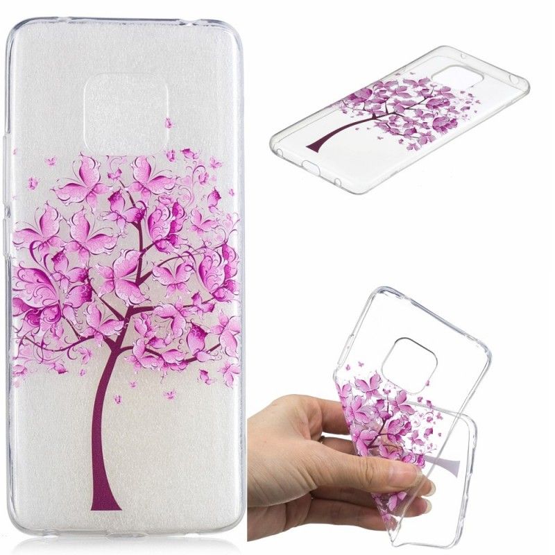 Coque Huawei Mate 20 Pro Transparente Arbre À Papillon