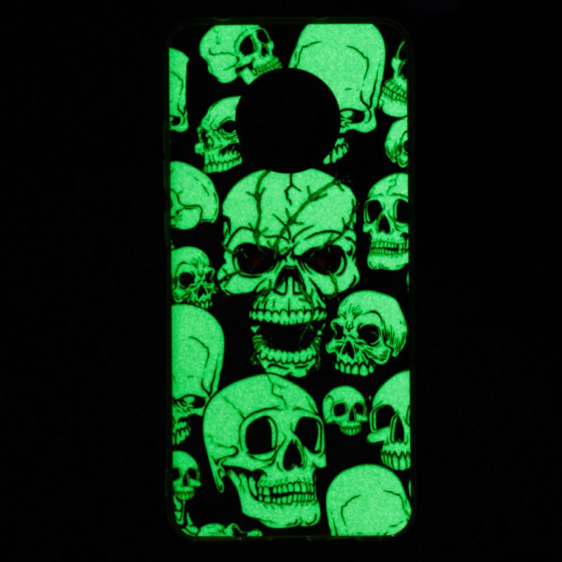 Coque Huawei Mate 30 Attention Têtes De Mort Fluorescente