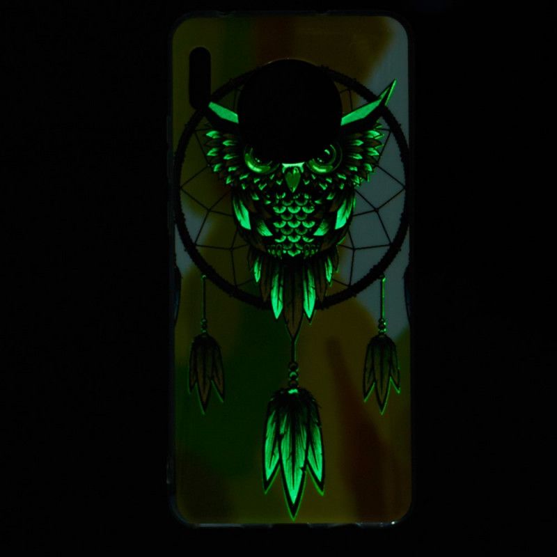 Coque Huawei Mate 30 Attrape Rêves Hibou Fluorescente