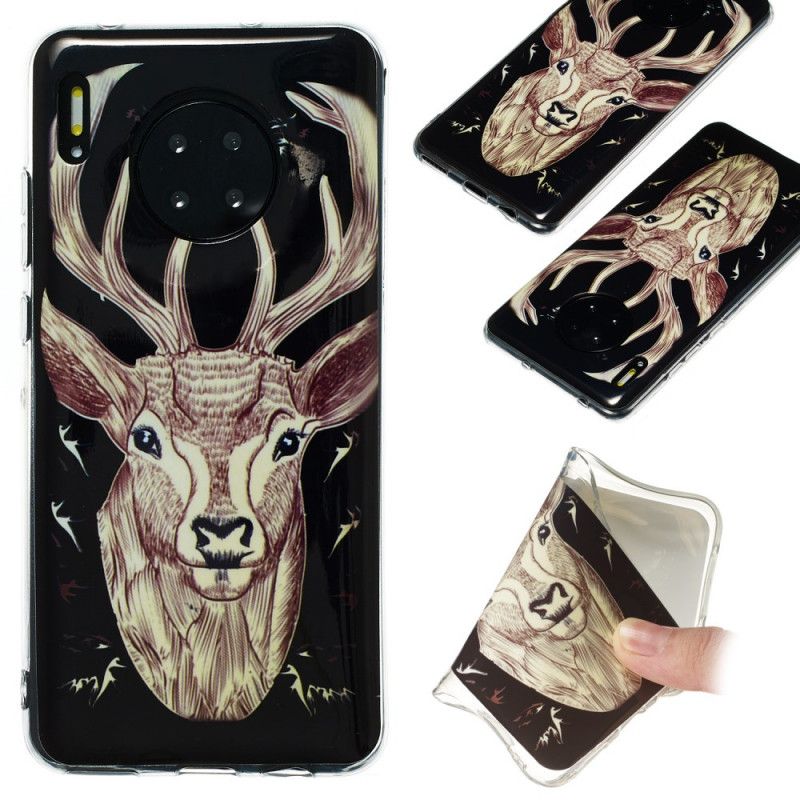 Coque Huawei Mate 30 Cerf Majestueux Fluorescente