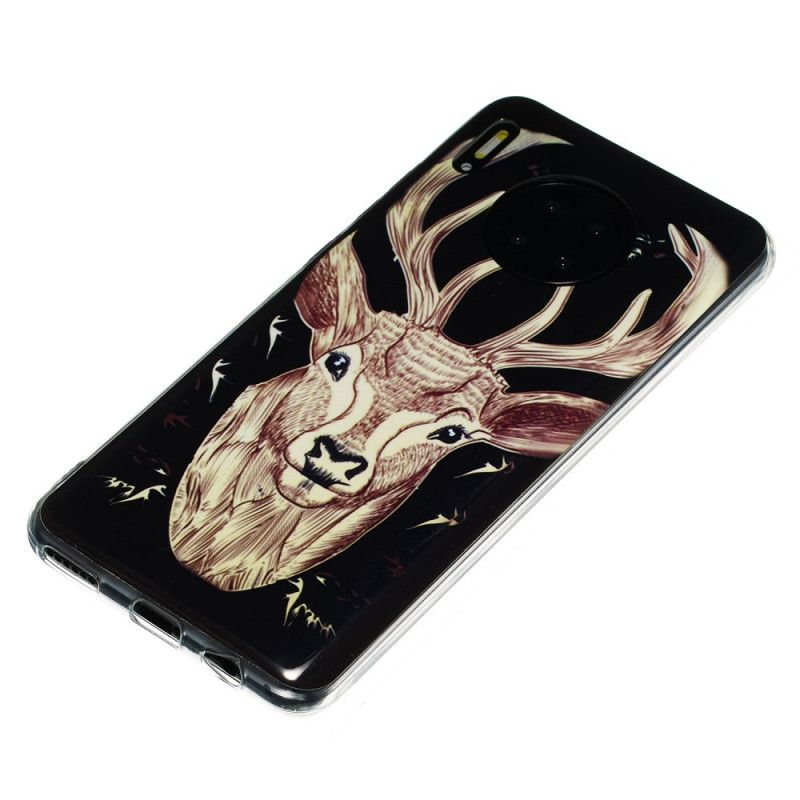 Coque Huawei Mate 30 Cerf Majestueux Fluorescente