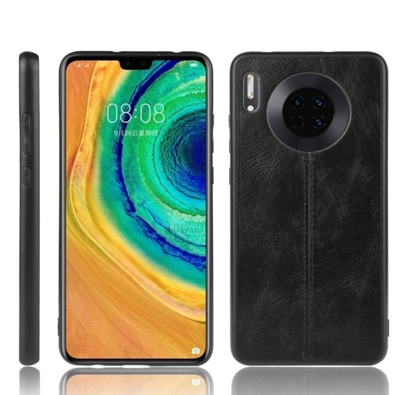 Coque Huawei Mate 30 Effet Cuir Couture