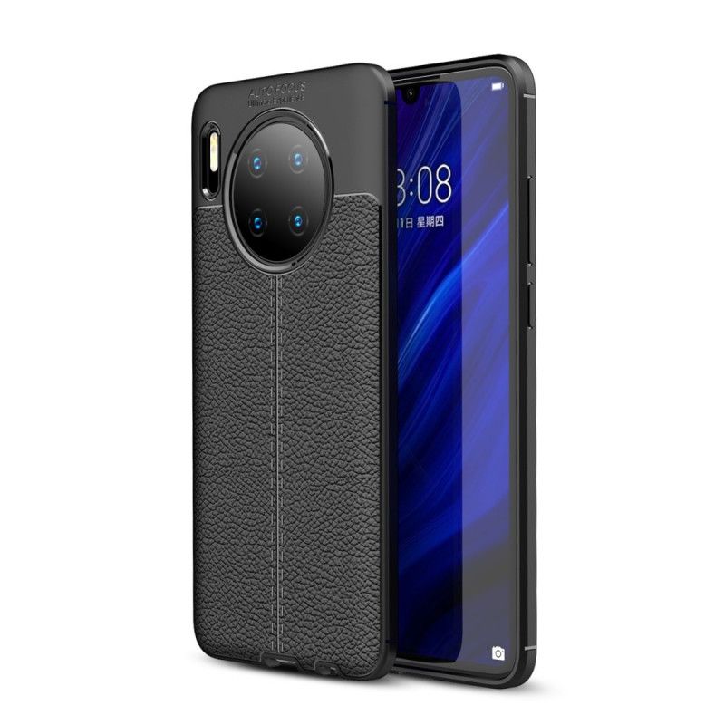 Coque Huawei Mate 30 Effet Cuir Litchi