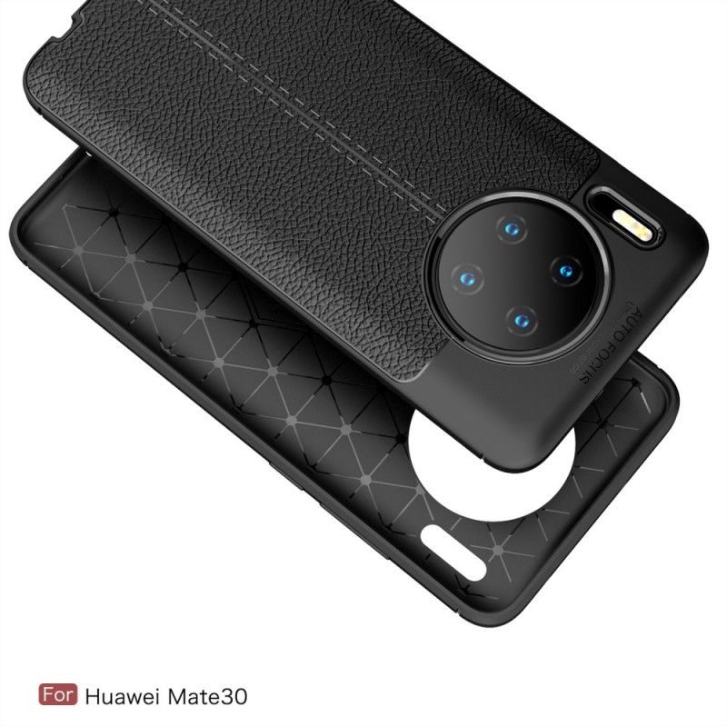 Coque Huawei Mate 30 Effet Cuir Litchi