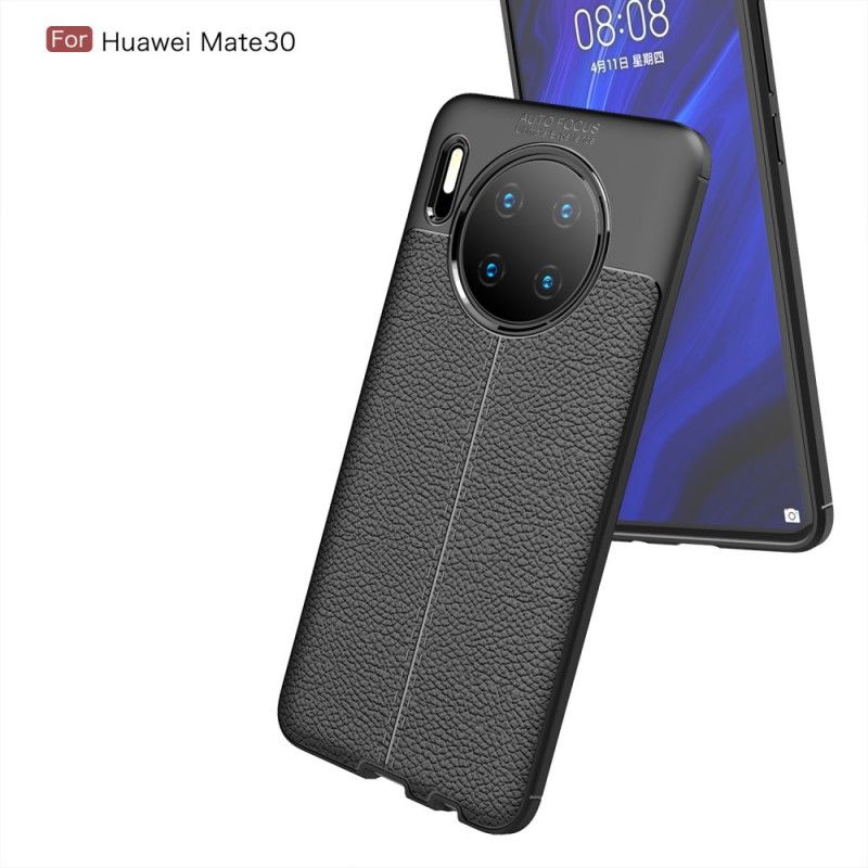 Coque Huawei Mate 30 Effet Cuir Litchi