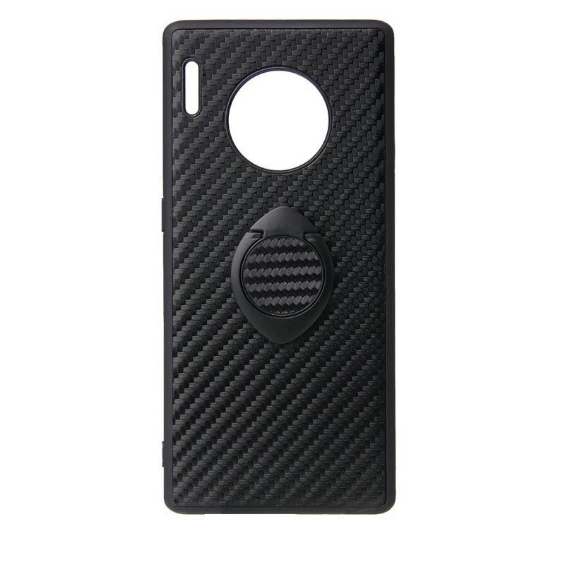 Coque Huawei Mate 30 Fibre Carbone Anneau-support