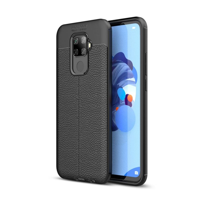 Coque Huawei Mate 30 Lite Effet Cuir Litchi Double Line