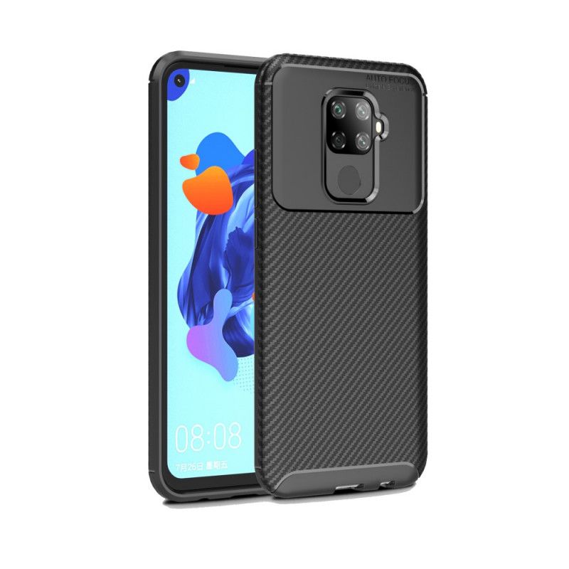 Coque Huawei Mate 30 Lite Flexible Texture Fibre Carbone