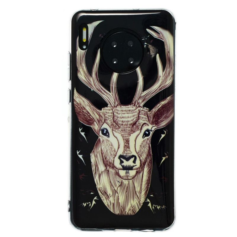 Coque Huawei Mate 30 Pro Cerf Majestueux Fluorescente