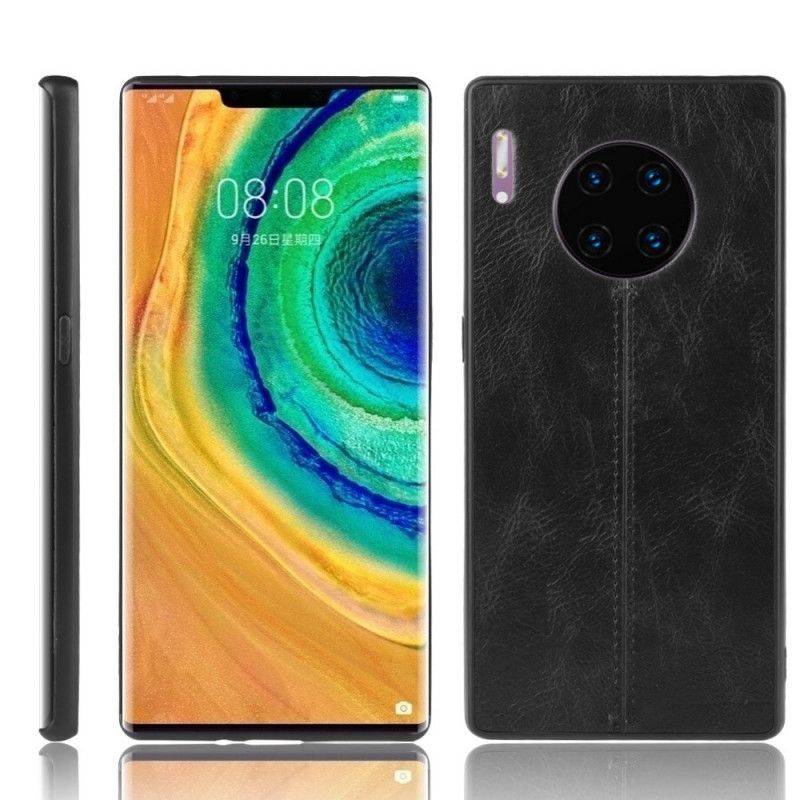 Coque Huawei Mate 30 Pro Effet Cuir Couture