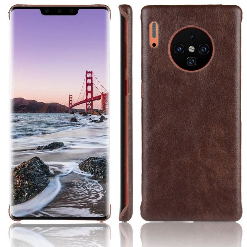 Coque Huawei Mate 30 Pro Effet Cuir Litchi Performance