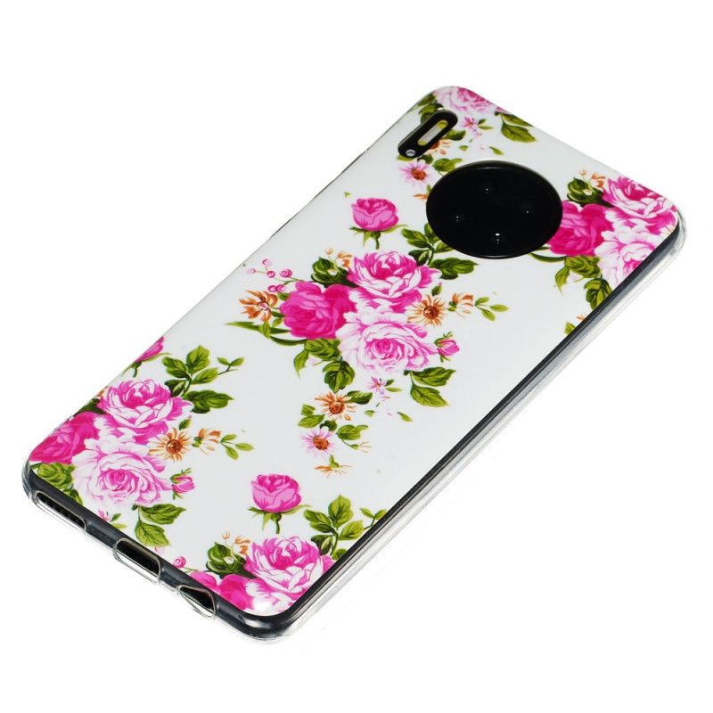 Coque Huawei Mate 30 Pro Fleurs Liberty Fluorescente