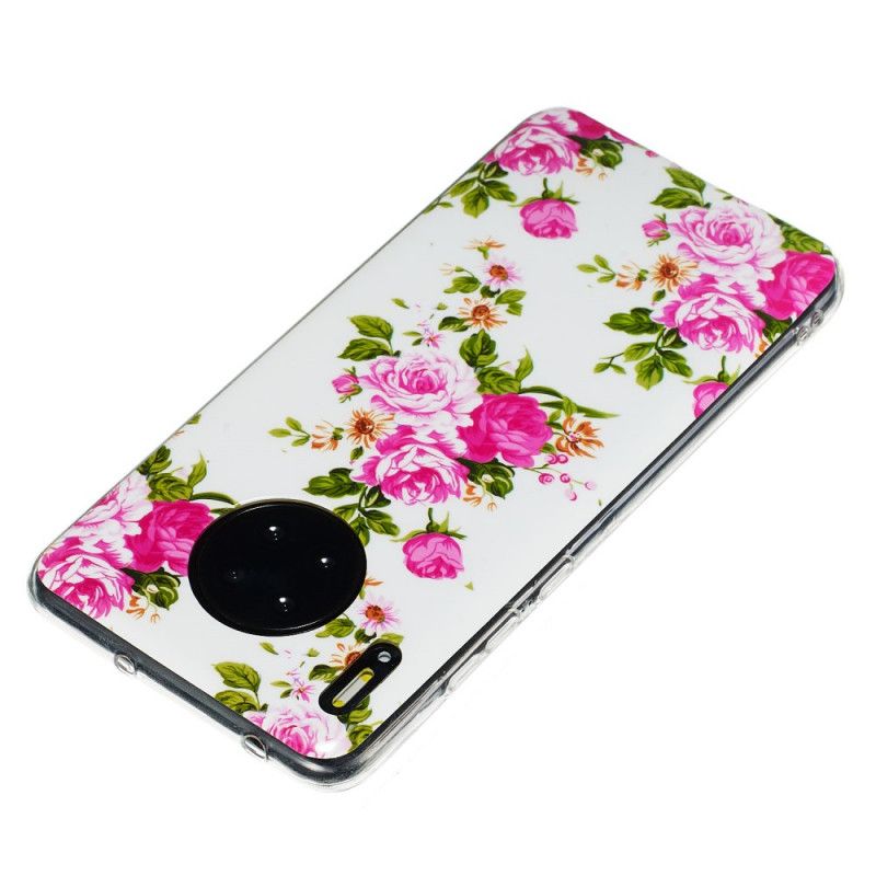 Coque Huawei Mate 30 Pro Fleurs Liberty Fluorescente