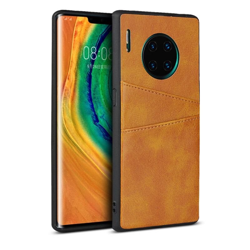 Coque Huawei Mate 30 Pro Texture Cuir Double Porte Cartes