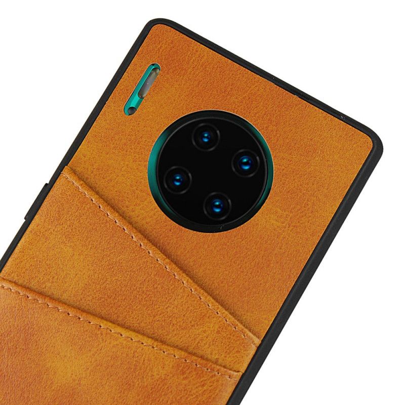 Coque Huawei Mate 30 Pro Texture Cuir Double Porte Cartes