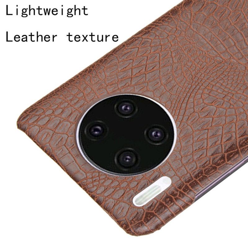 Coque Huawei Mate 30 Style Peau De Crocodile