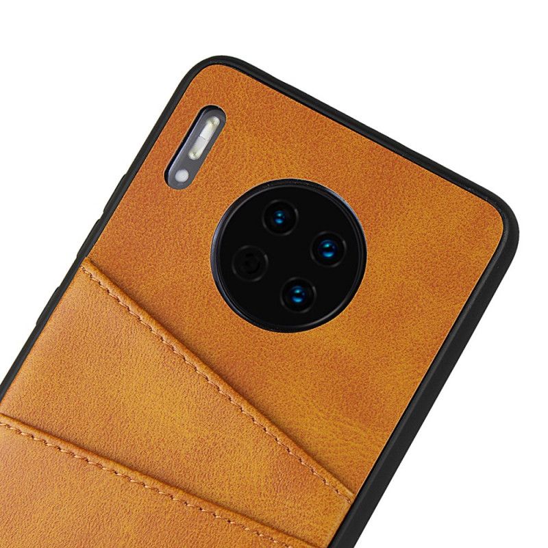 Coque Huawei Mate 30 Texture Cuir Double Porte Cartes