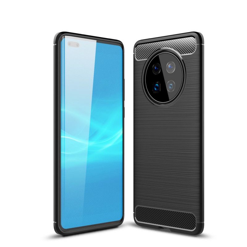 Coque Huawei Mate 40 Pro Fibre Carbone Brossée