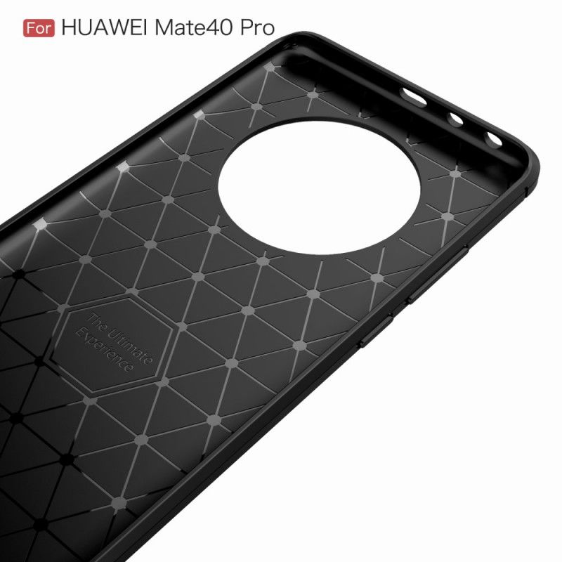 Coque Huawei Mate 40 Pro Fibre Carbone Brossée