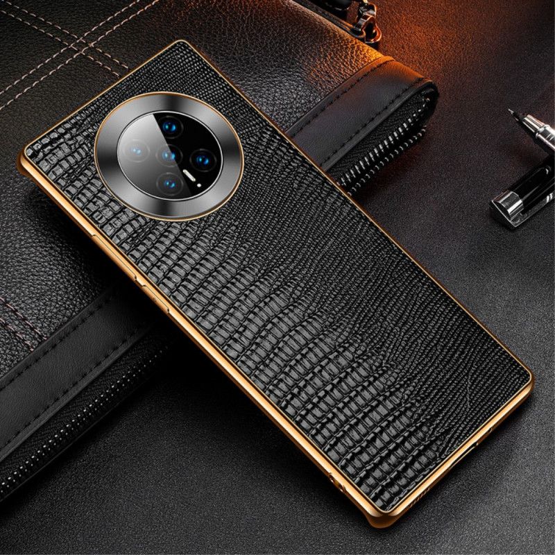 Coque Huawei Mate 40 Pro Véritable Cuir Texture Lézard