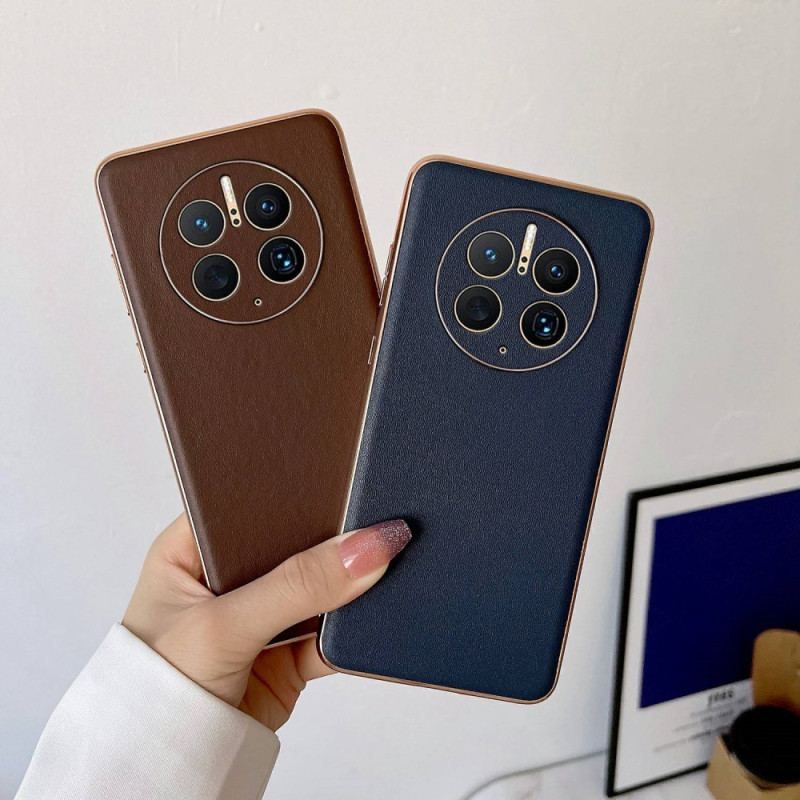 Coque Huawei Mate 50 Pro Véritable Cuir Color